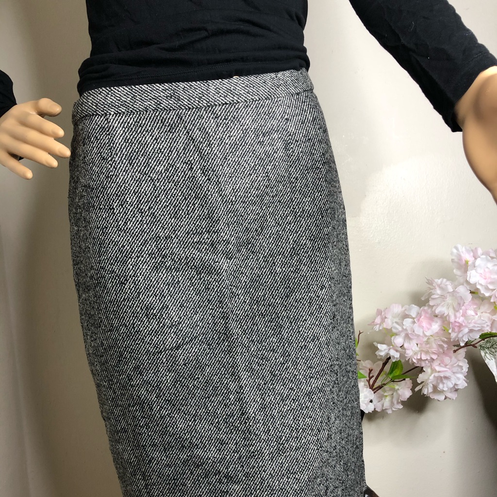 Gray Office Working Skirt